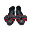 Egg Roll - Women's Foldable Flexy Soft Lambskin/ Pigskin Leather Flat Casual Shoes-Black