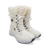 Womens Cold Resistant Slip-resistant Waterproof Leather Boots-Off White