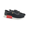 Mens Casual Toggle Lace Up Mesh Shoes-Black