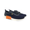 Mens Casual Toggle Lace Up Mesh Shoes-Navy Blue