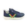 Mens Casual Sport All-Match Leather Shoes-Navy Blue