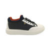 Mens Casual All-Match Leather Mesh Shoes-White