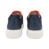 Mens Casual All-Match Leather Mesh Shoes-Navy Blue