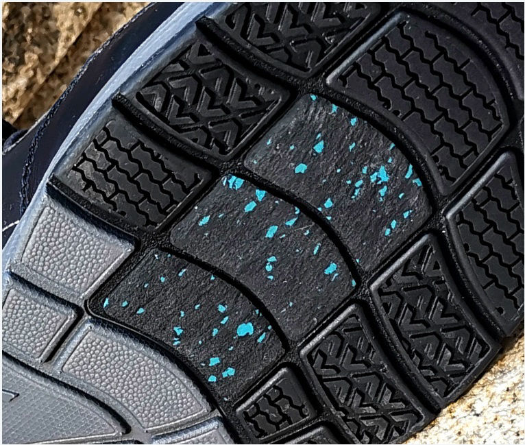 Slip resistant rubber outsole